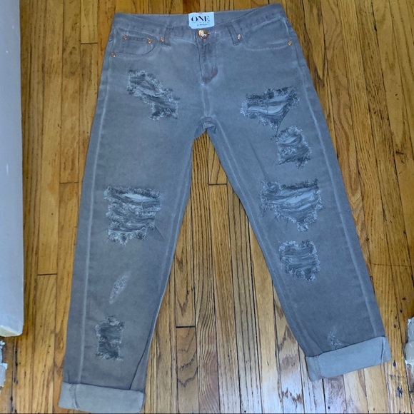 ONE TEASPOON Distressed Women’s Jeans Size 24 EUC - Picture 2 of 10